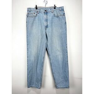 VTG Levi's 550 Relaxed Fit Jeans Light Blue Wash Baggy‎ Loose 1998 90s Men 40x32